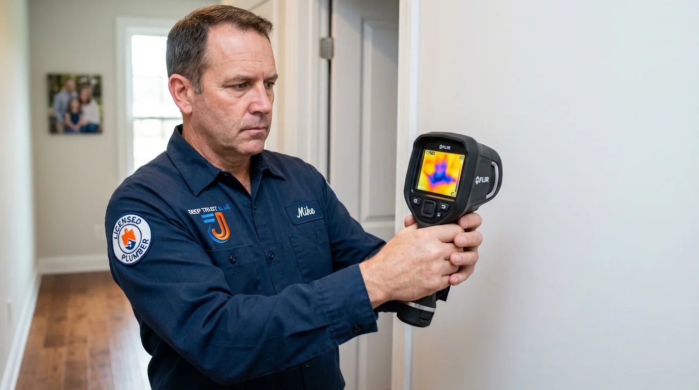 Thermal imaging leak detection by Johns Plumbing LLC in Franklin Square